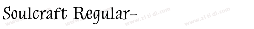 Soulcraft Regular字体转换